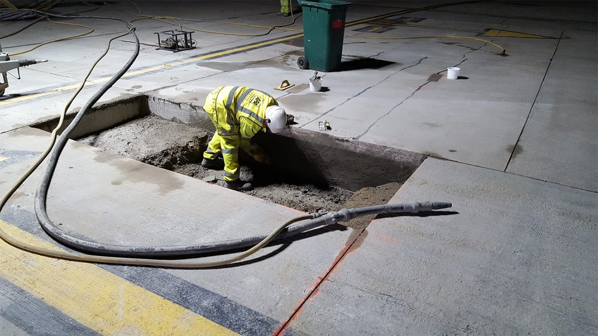 Concrete Cutting Work London City Airport